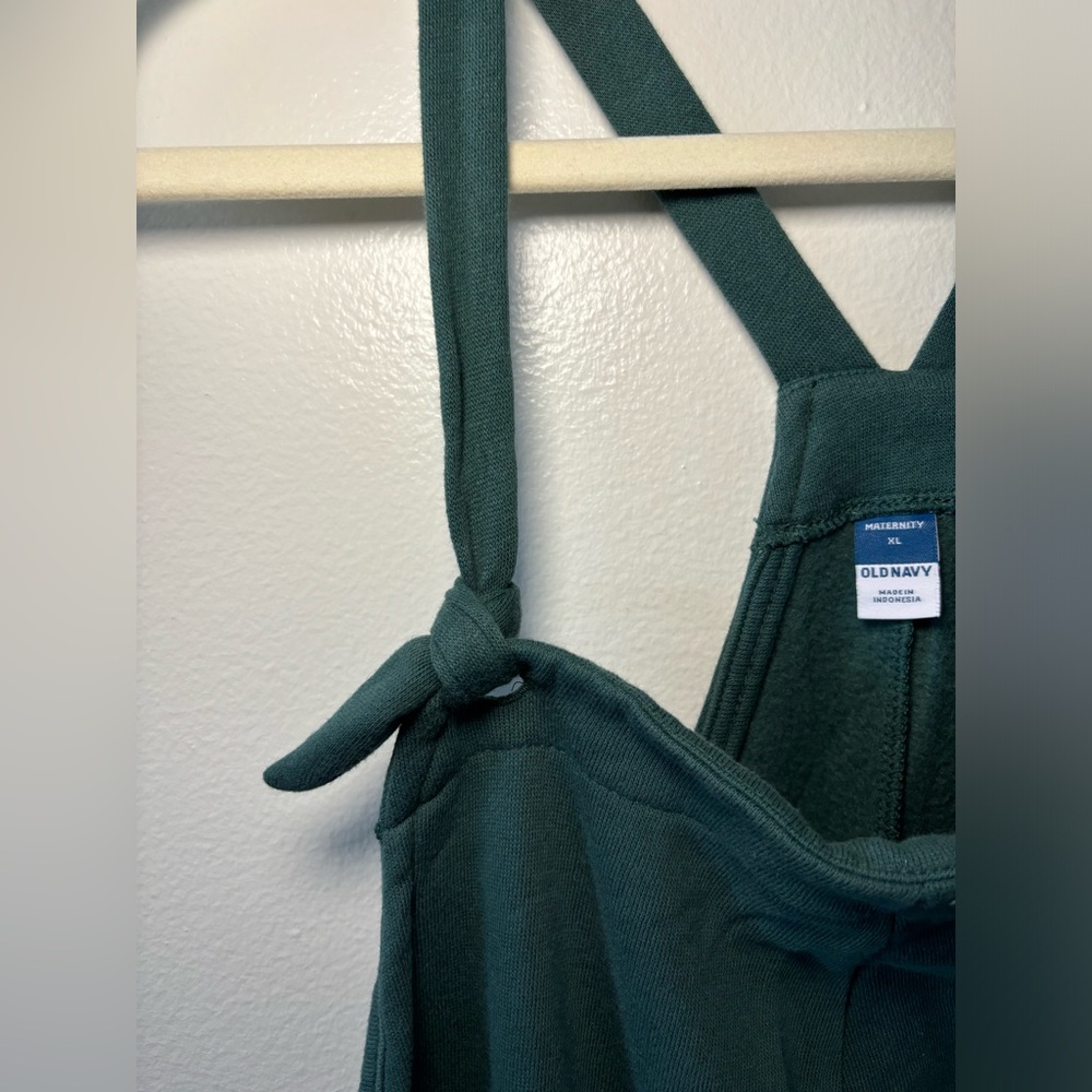 Old Navy Fleece Maternity Overalls - Picture 2 of 9